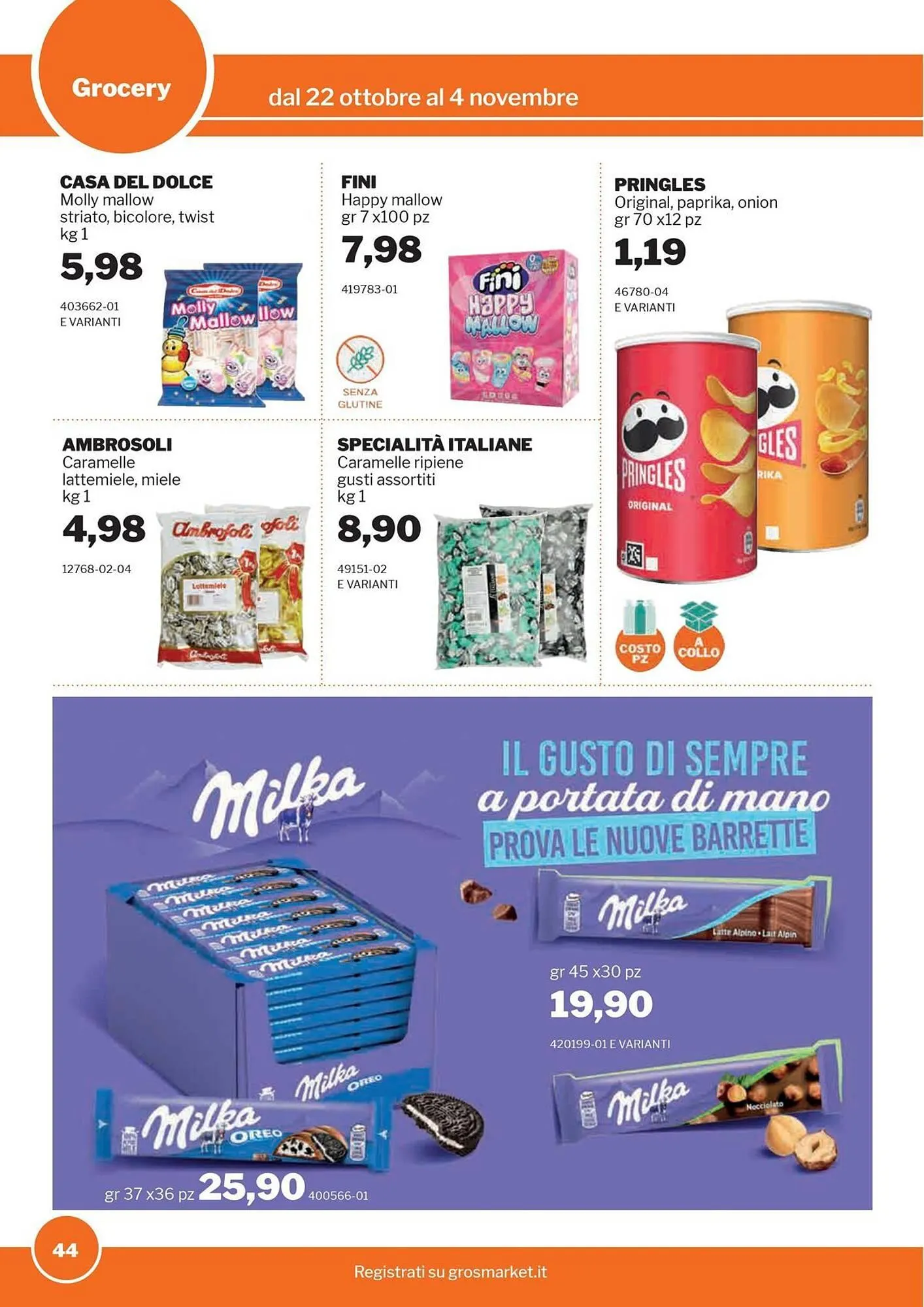 Volantino GrosMarket da 22 ottobre a 4 novembre di 2025 - Pagina del volantino 44