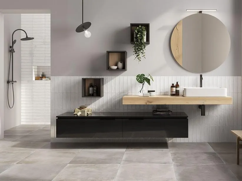 Piastrella Raku 2a Scelta 6x25 Gres Effetto Lucido Bianco Latte