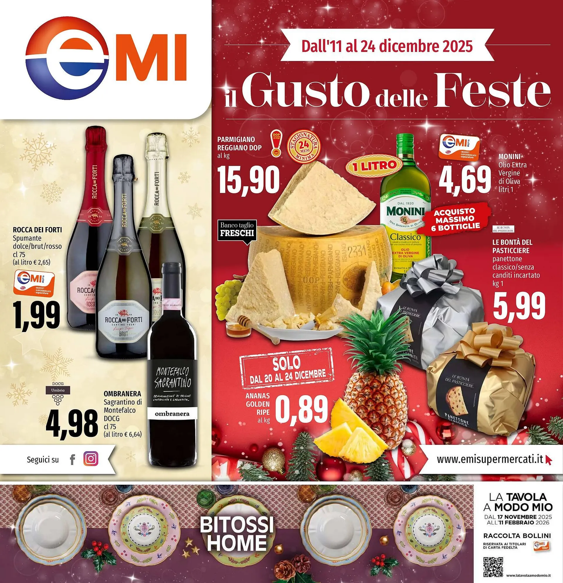 Volantino Emi Supermercati da 11 dicembre a 24 dicembre di 2025 - Pagina del volantino 1