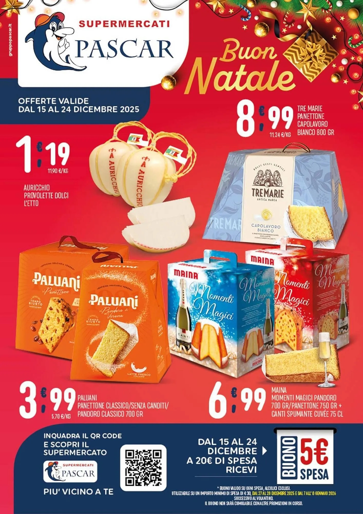 Volantino Gruppo Pascar da 15 dicembre a 24 dicembre di 2025 - Pagina del volantino 1