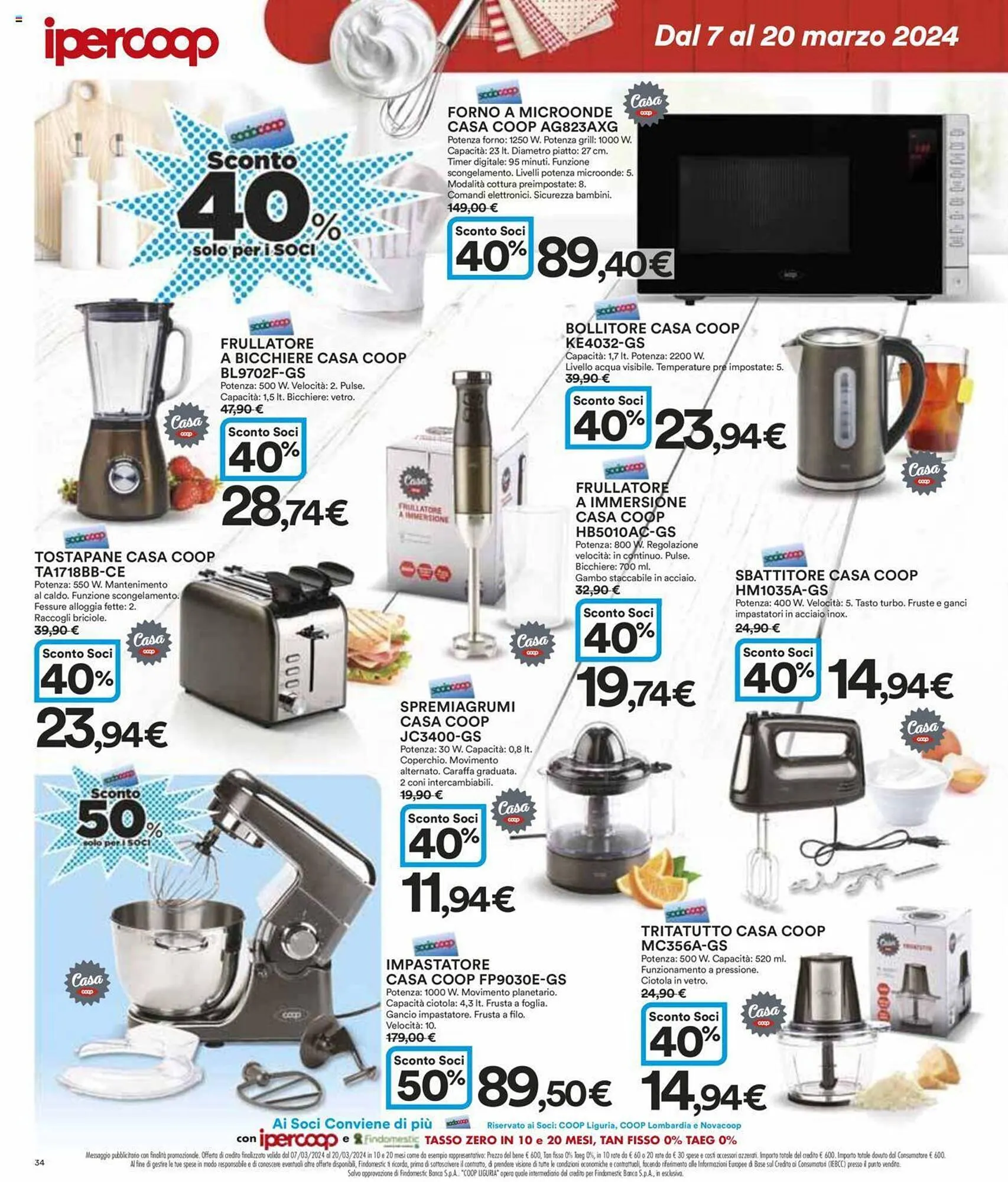 Volantino Ipercoop da 7 marzo a 20 marzo di 2024 - Pagina del volantino 34