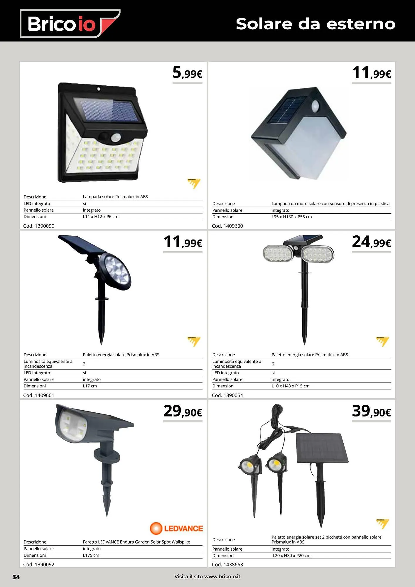 Volantino Brico Io da 28 novembre a 31 dicembre di 2024 - Pagina del volantino 34