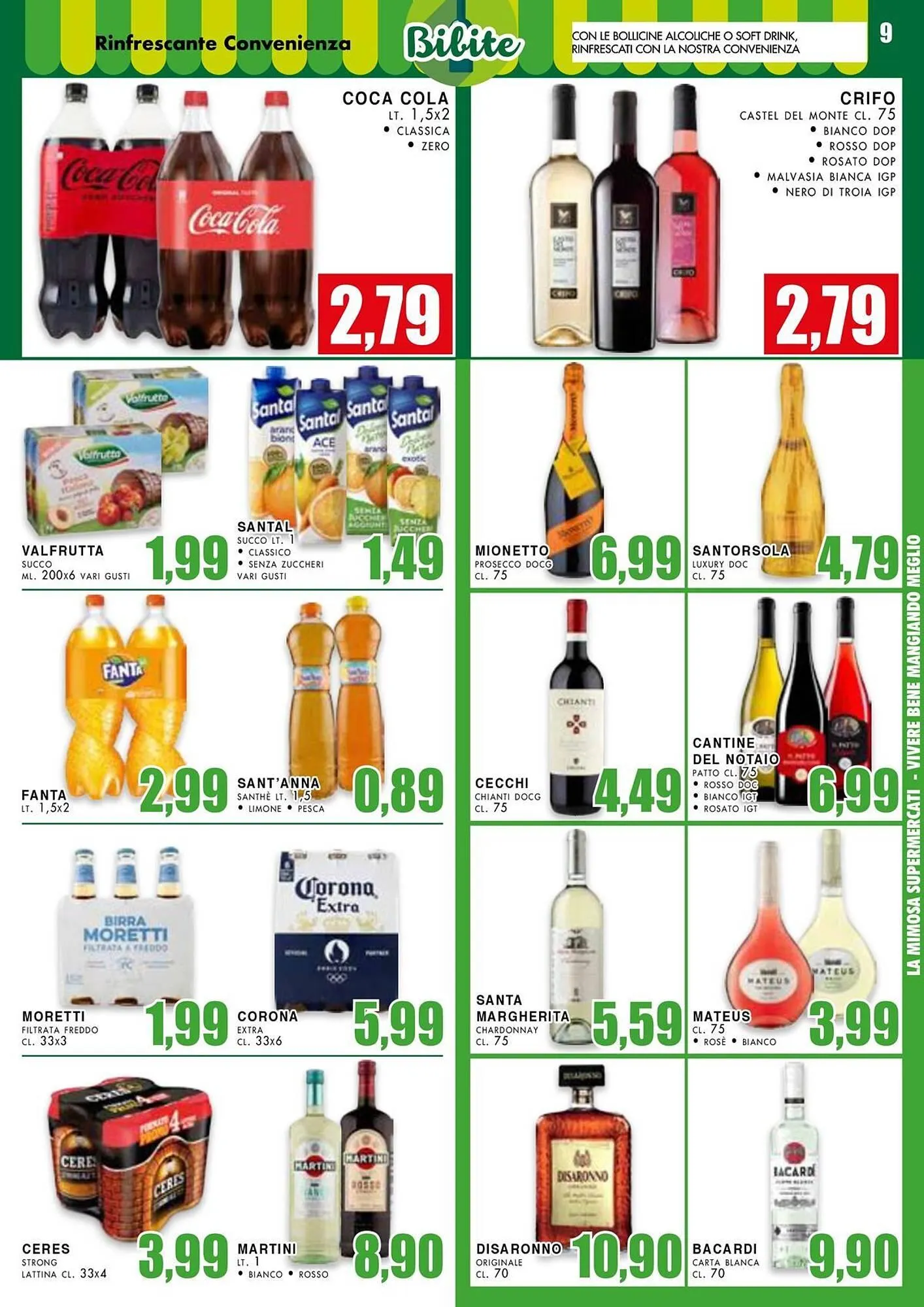 Volantino La Mimosa Supermercati da 3 giugno a 15 giugno di 2025 - Pagina del volantino 9