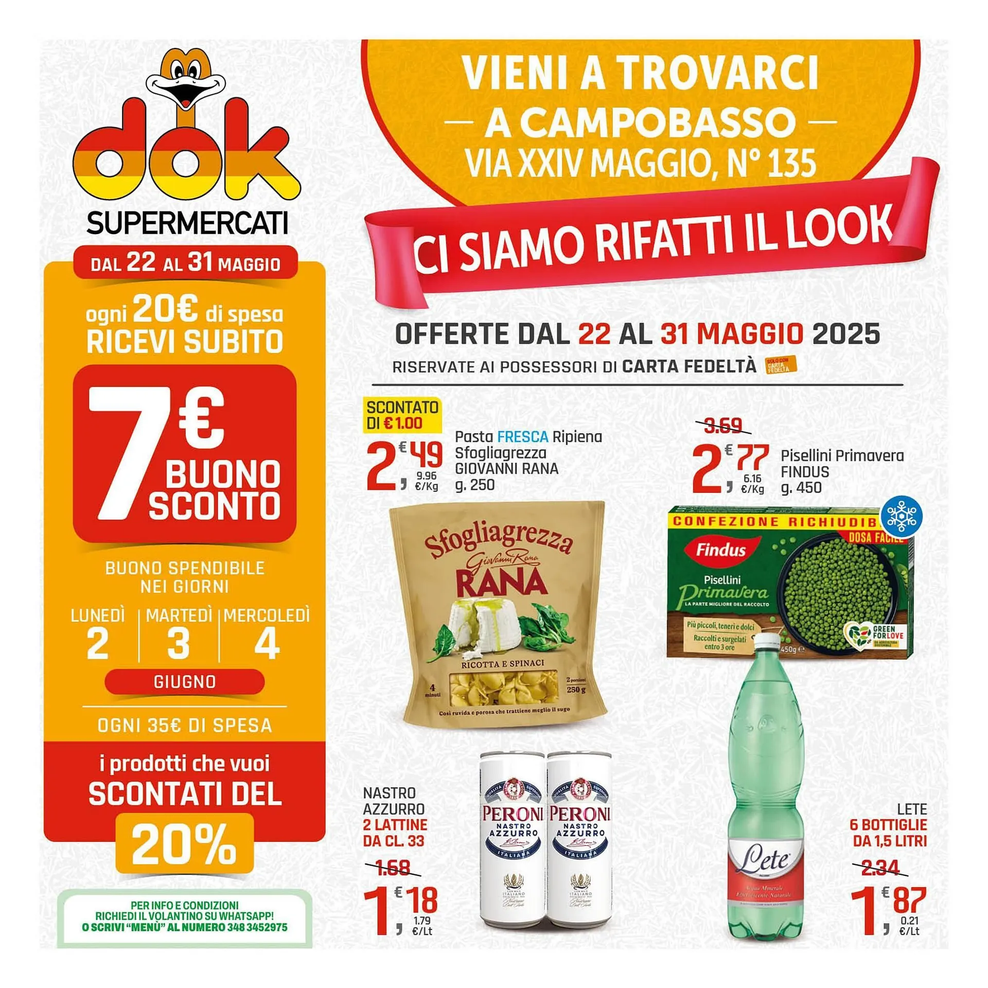 Volantino Supermercati Dok da 22 maggio a 31 maggio di 2025 - Pagina del volantino 1