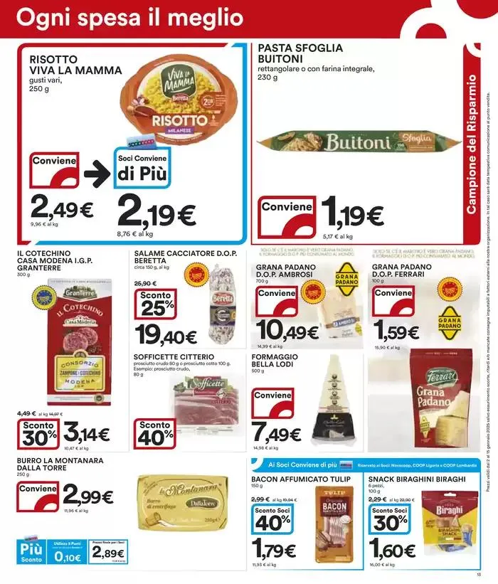 Prendi 2 Paghi 1 da 7 gennaio a 15 gennaio di 2025 - Pagina del volantino 13