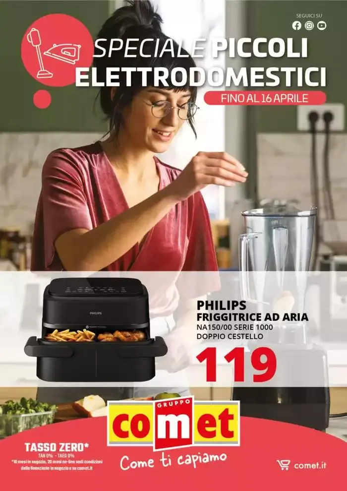 Speciale Piccoli Elettrodomestici da Comet! da 3 aprile a 16 aprile di 2025 - Pagina del volantino 1
