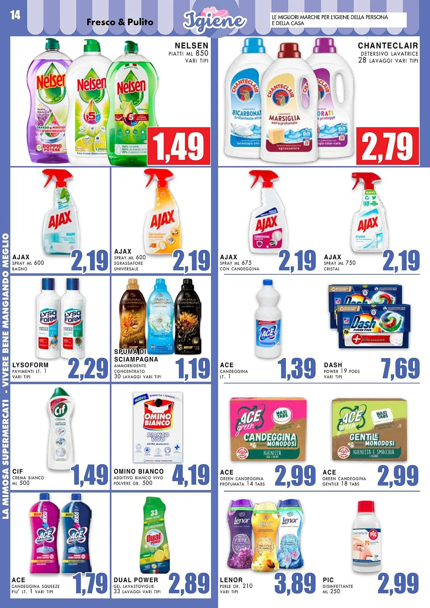 Volantino La Mimosa Supermercati da 15 aprile a 28 aprile di 2024 - Pagina del volantino 14