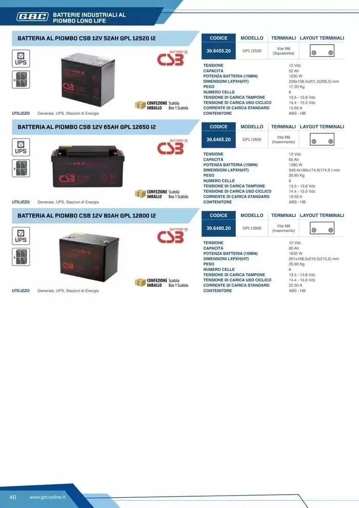 Catalogo Batteries and Power da 7 marzo a 31 dicembre di 2025 - Pagina del volantino 40