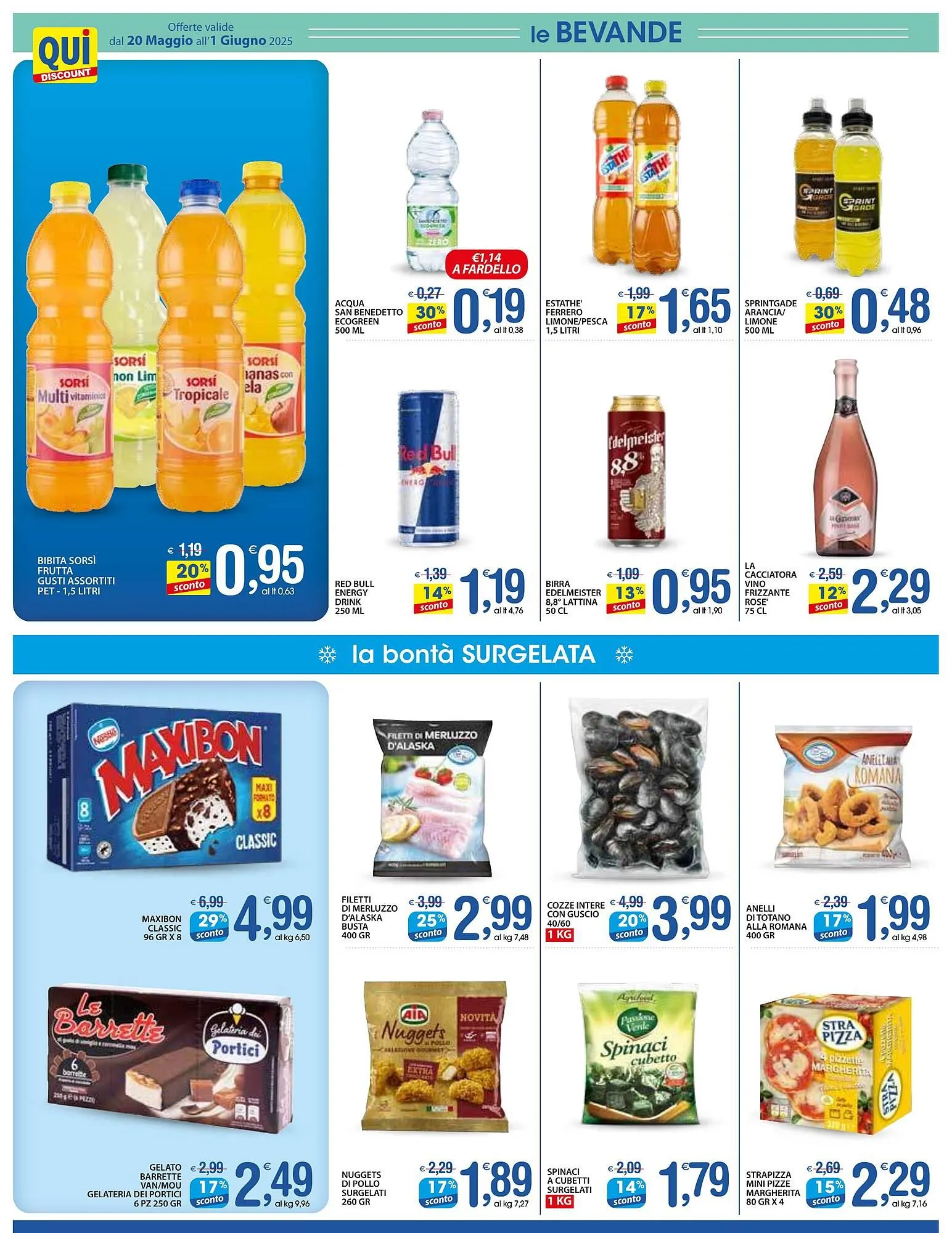Volantino Qui Discount da 20 maggio a 1 giugno di 2025 - Pagina del volantino 6