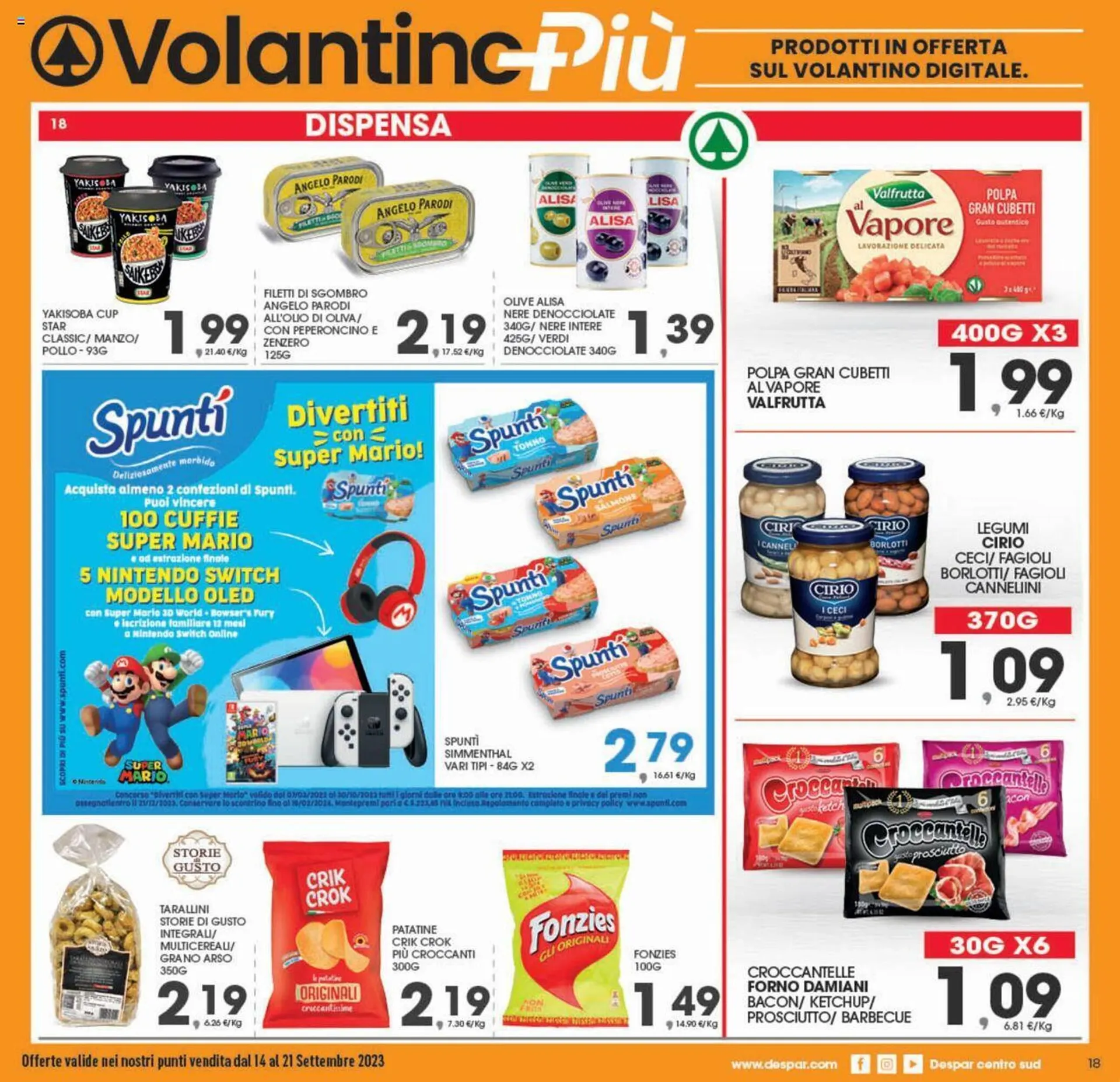 Volantino Eurospar da 14 settembre a 21 settembre di 2023 - Pagina del volantino 18