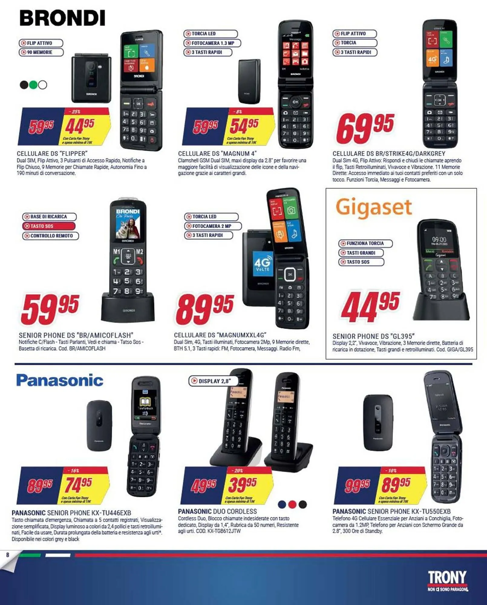 Volantino Trony da 27 dicembre a 14 gennaio di 2026 - Pagina del volantino 8