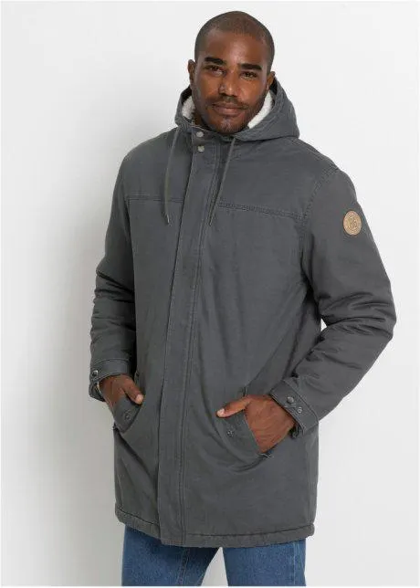 Parka con fodera in ecopelliccia