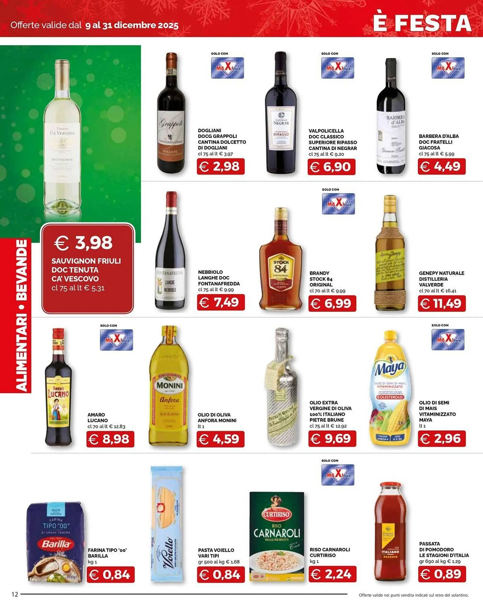 Volantino Maxisconto da 9 dicembre a 31 dicembre di 2025 - Pagina del volantino 12