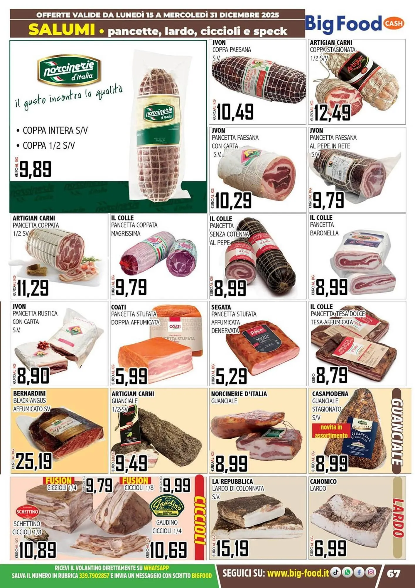 Volantino Big Food da 15 dicembre a 31 dicembre di 2025 - Pagina del volantino 67