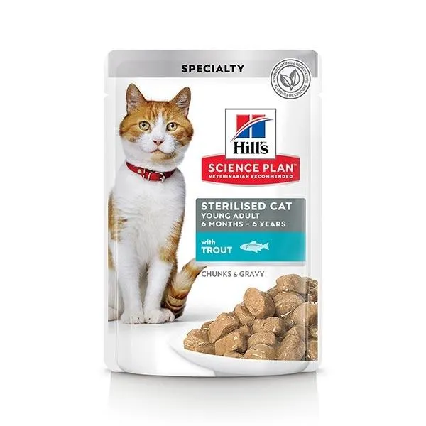 Hill's Pet Nutrition - Science Plan Young Adult Sterilised Cat con Trota