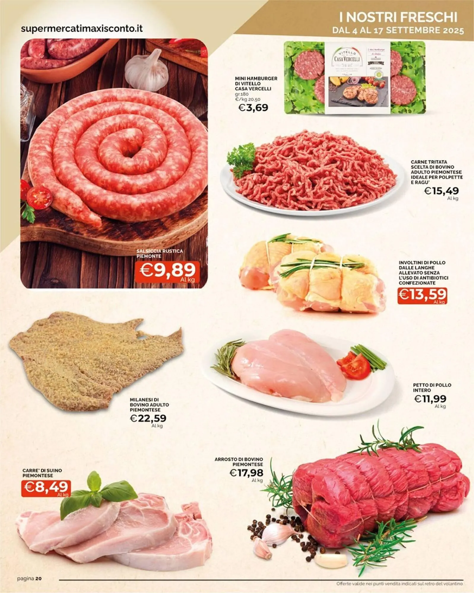 Volantino Maxisconto da 4 settembre a 17 settembre di 2025 - Pagina del volantino 20