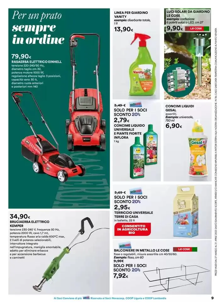 Catalogo Primavera da 27 marzo a 21 aprile di 2025 - Pagina del volantino 9