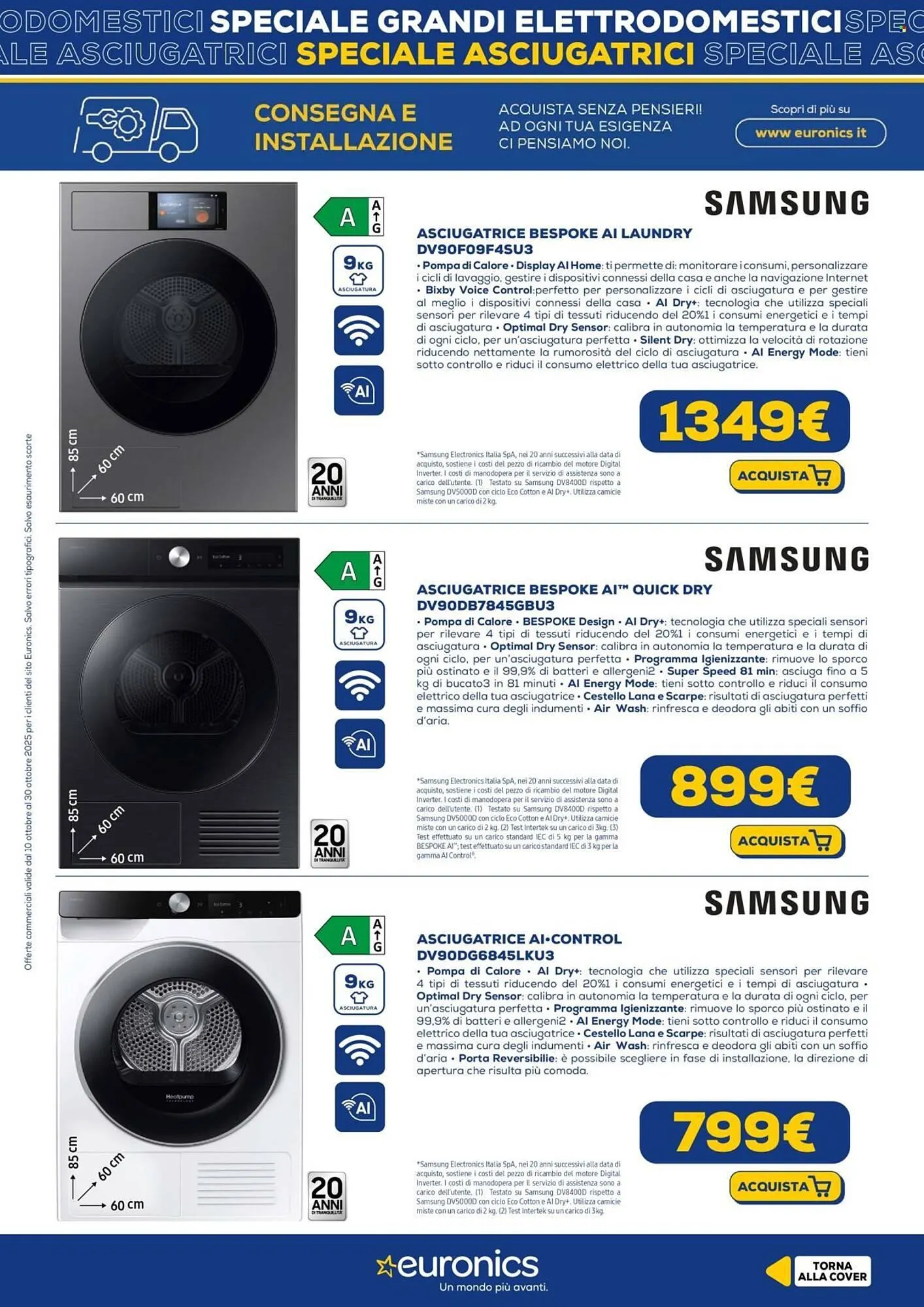 Volantino Euronics da 10 ottobre a 30 ottobre di 2025 - Pagina del volantino 10