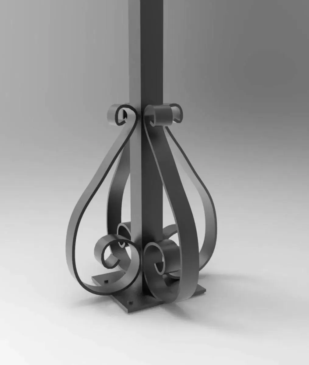 Decoro di base per pilastro Tibisco