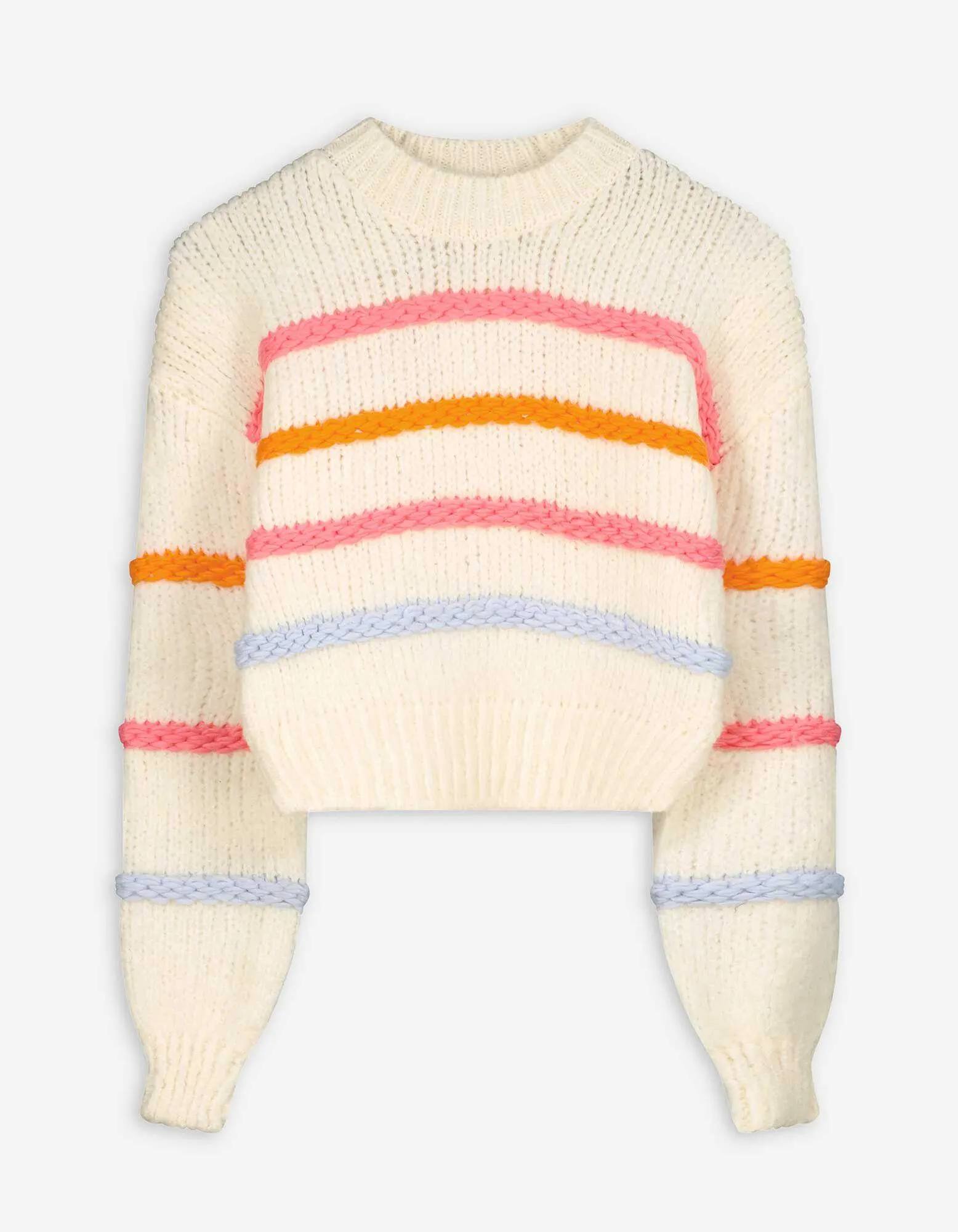 Maglione - Righe - bianco