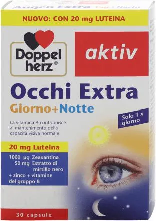 Integratore alimentare occhi Extra giorno+notte aktiv, 30 pz