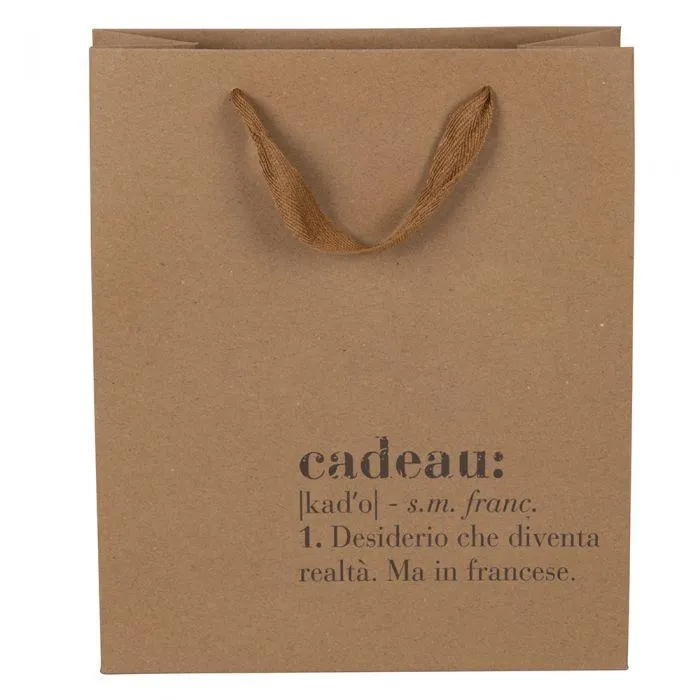 Busta regalo piccola in carta 22x10x26 cm, Victionary Cadeau