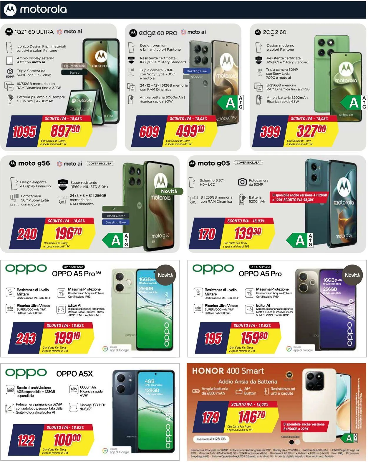 Trony - Milano Volantino attuale da 2 ottobre a 16 ottobre di 2025 - Pagina del volantino 38