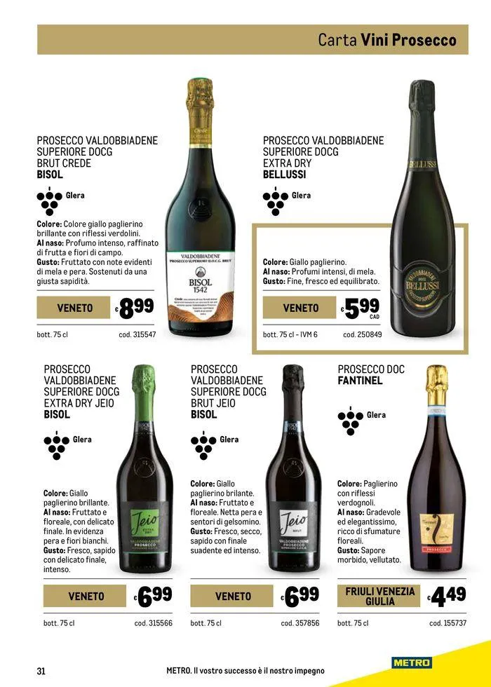 Carta vini autunno da 26 settembre a 23 ottobre di 2024 - Pagina del volantino 31