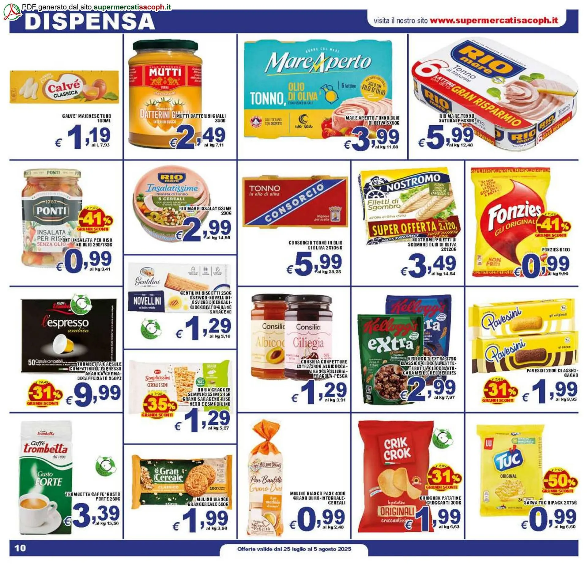 Volantino Sacoph da 25 luglio a 5 agosto di 2025 - Pagina del volantino 10