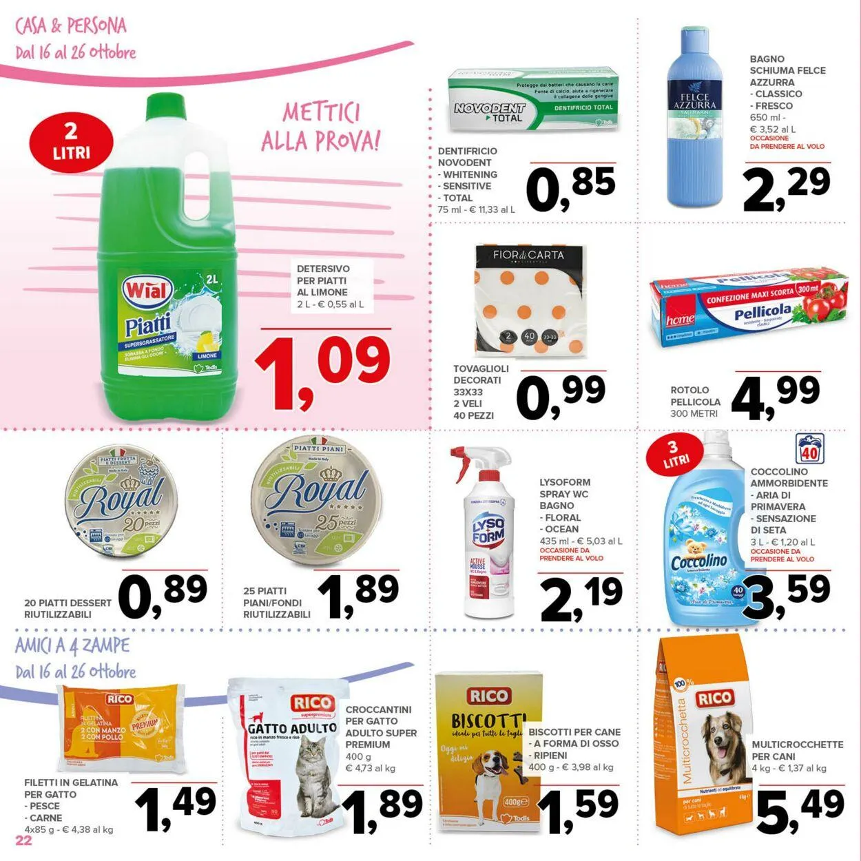 Todis Volantino attuale da 24 dicembre a 7 gennaio di 2026 - Pagina del volantino 22