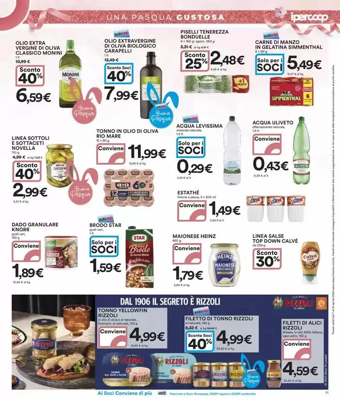 40 prodotti al 40% di sconto da 7 aprile a 21 aprile di 2025 - Pagina del volantino 21