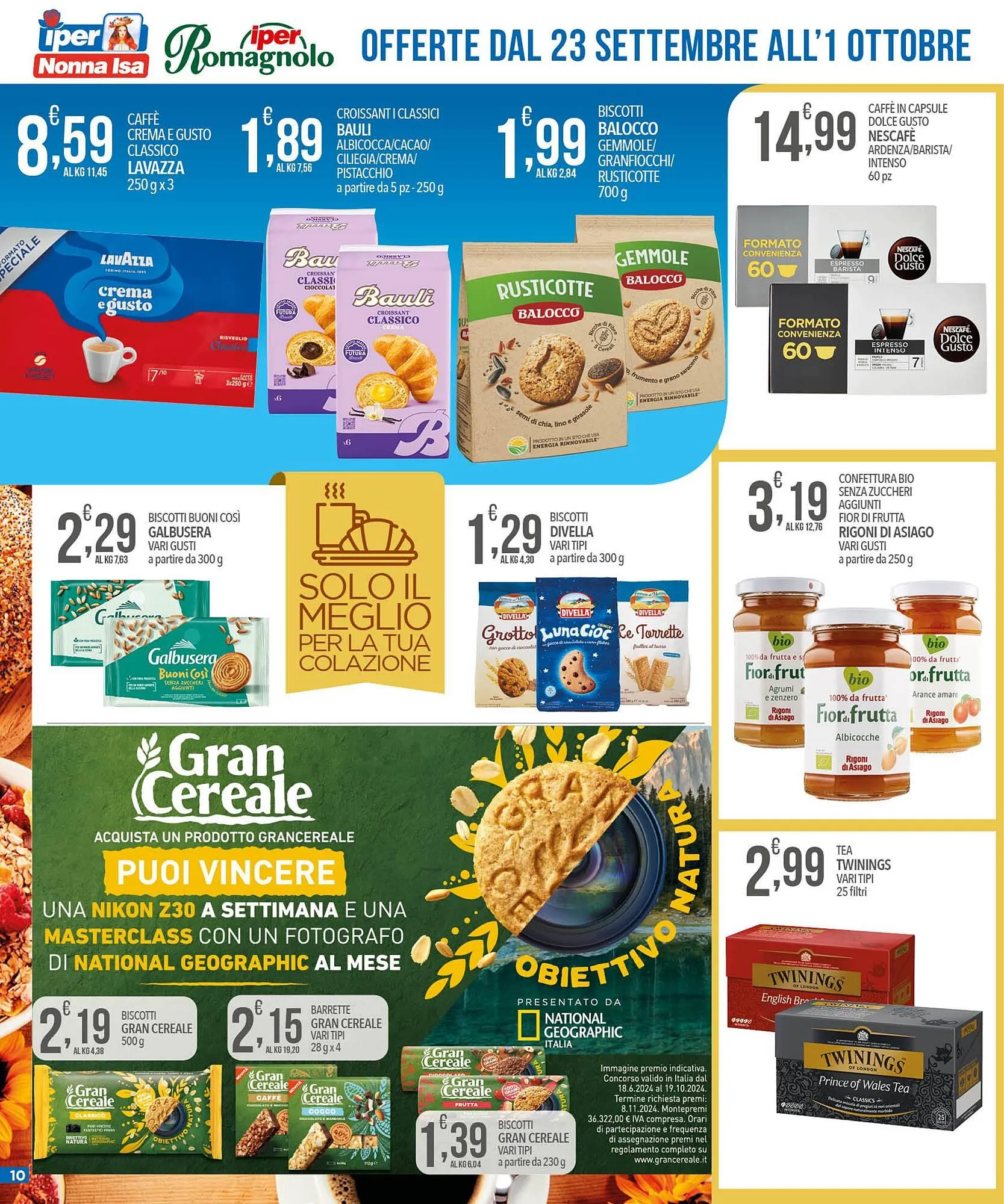 Volantino Iper Romagnolo da 23 settembre a 1 ottobre di 2024 - Pagina del volantino 10
