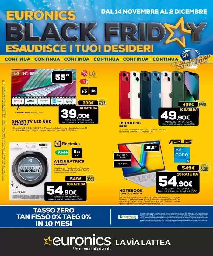 BlackFriday: esaudisce i tuoi desideri da 14 novembre a 2 dicembre di 2024 - Pagina del volantino 1
