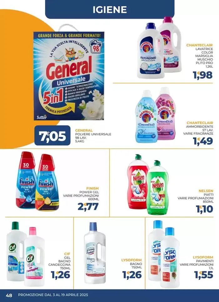 Promozione dal 3 al 19 aprile da 3 aprile a 19 aprile di 2025 - Pagina del volantino 48