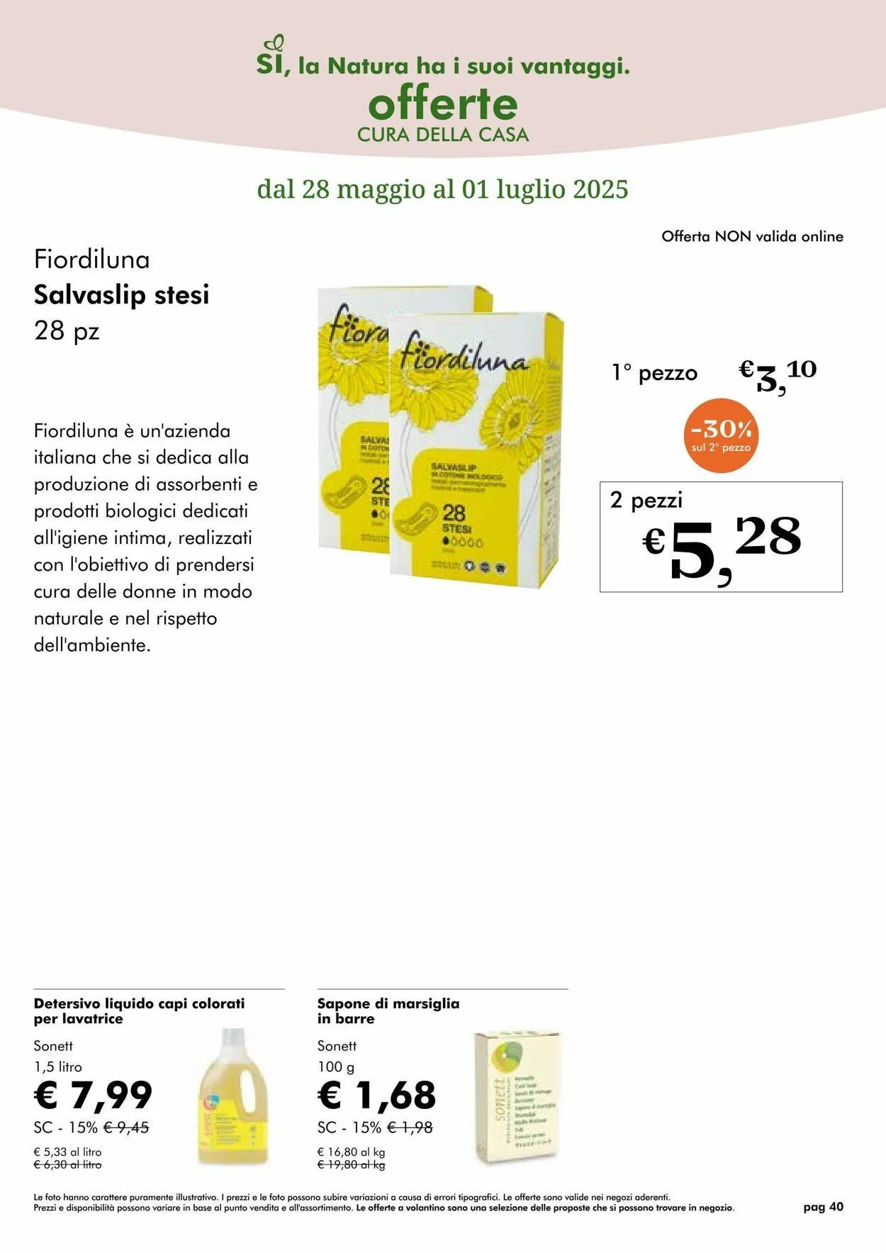 Natura Sì Volantino attuale da 22 luglio a 5 agosto di 2025 - Pagina del volantino 40