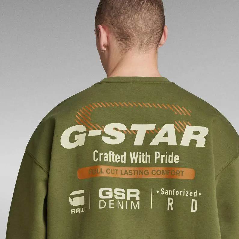 Old Skool Back Graphic Loose Sweater