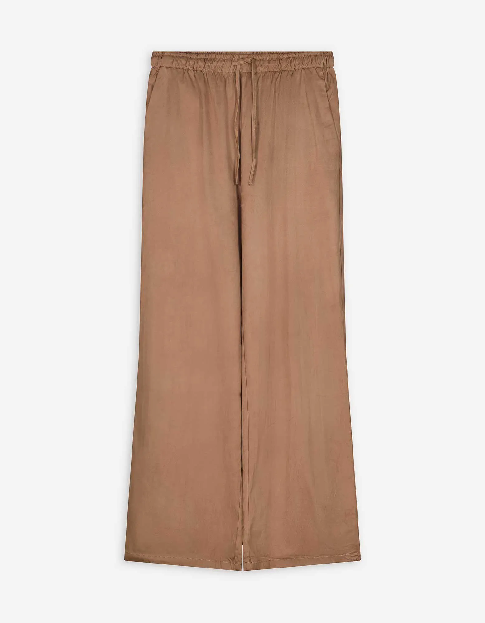 Pantaloni da jogging - Imitazione di camoscio - marrone