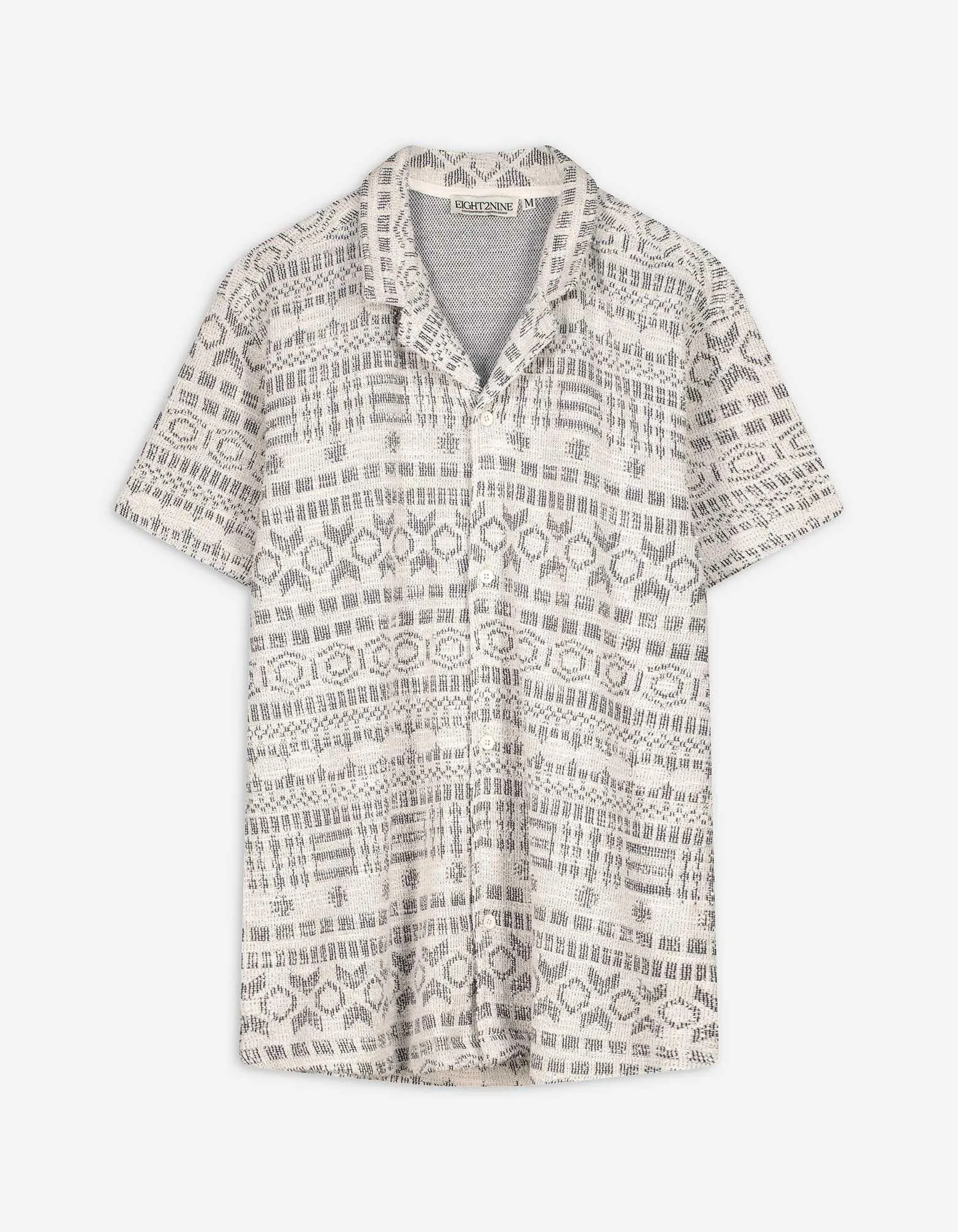 Camicia - Jacquard - bianco