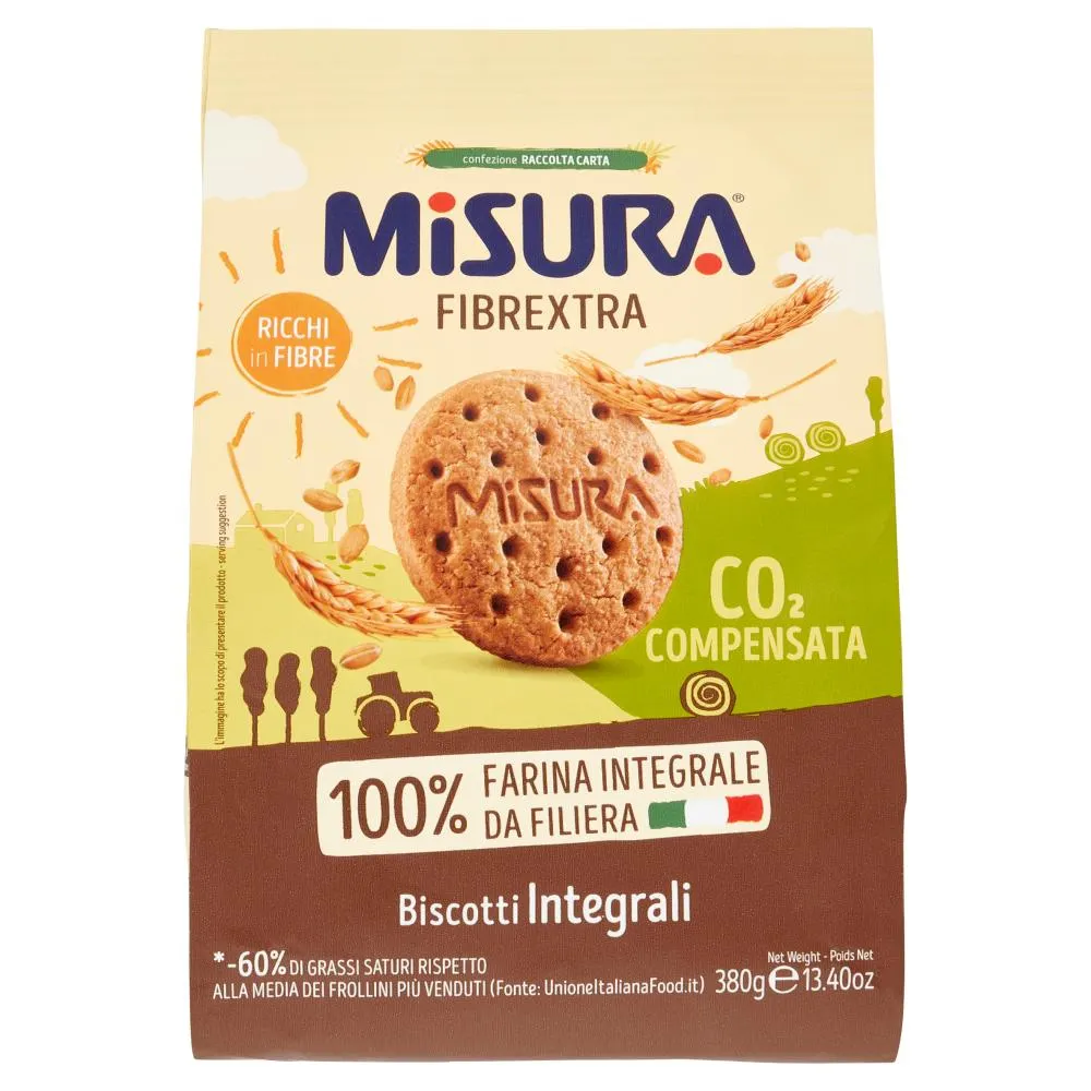 Misura Fibrextra Biscotti Integrali 380 g