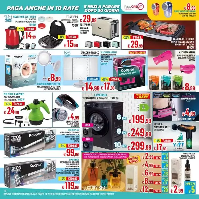 Paga anche in 10 rate da 2 maggio a 29 maggio di 2025 - Pagina del volantino 10