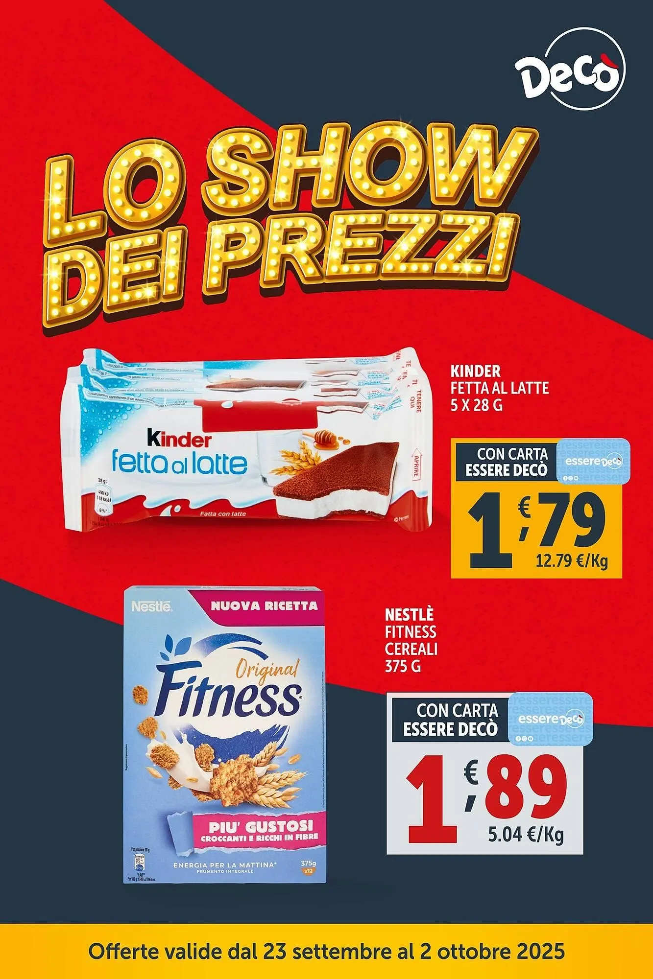 Volantino Deco Supermercati da 23 settembre a 2 ottobre di 2025 - Pagina del volantino 1