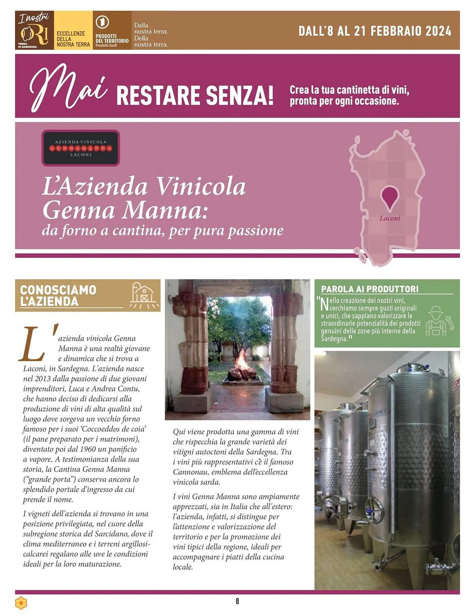Volantino Sapori & Dintorni Conad da 8 febbraio a 21 febbraio di 2024 - Pagina del volantino 8