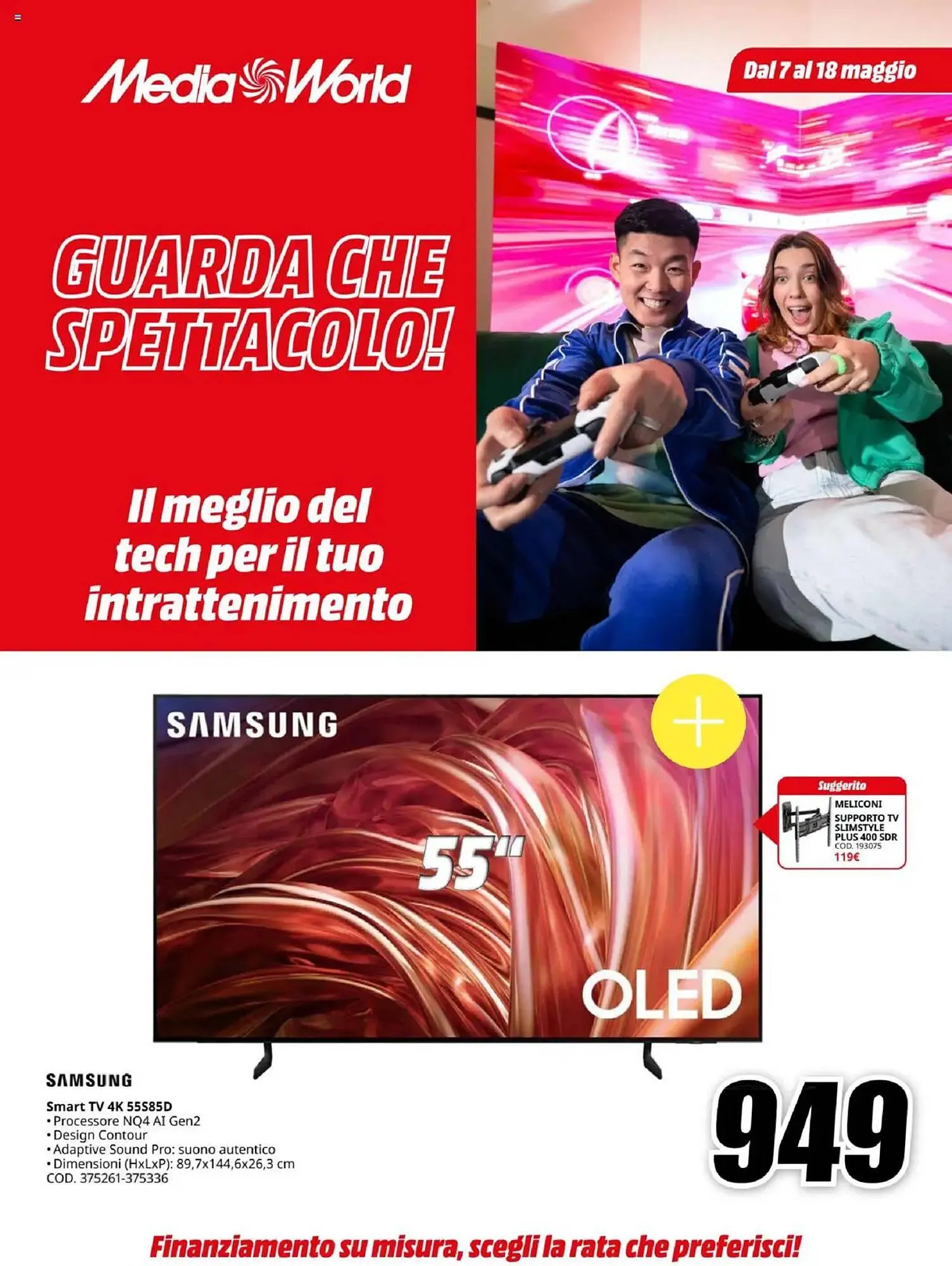 Volantino MediaWorld da 15 maggio a 18 maggio di 2025 - Pagina del volantino 1