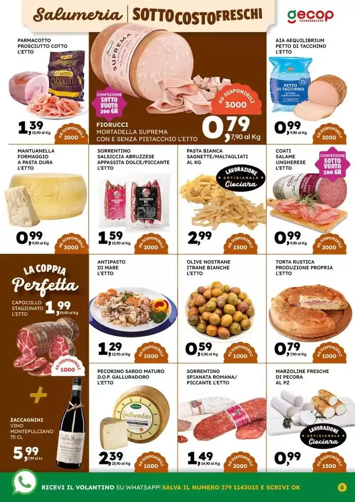Sottocosto freschi da 10 marzo a 23 marzo di 2025 - Pagina del volantino 8