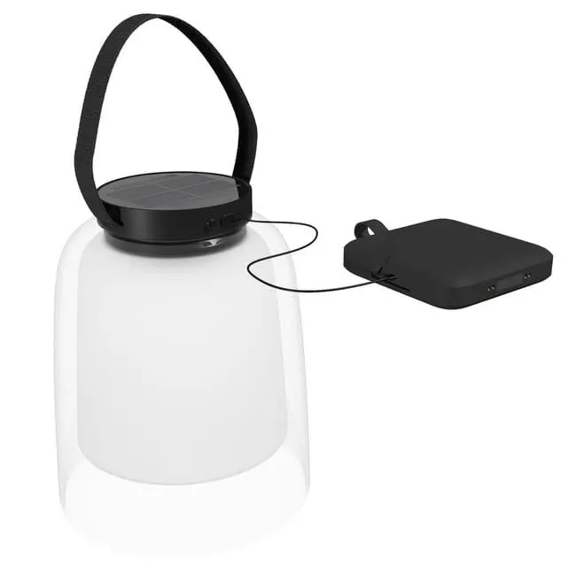 Lampada solare decorativa Klock, in policarbonato, luce bianco caldodimmerabile INSPIRE