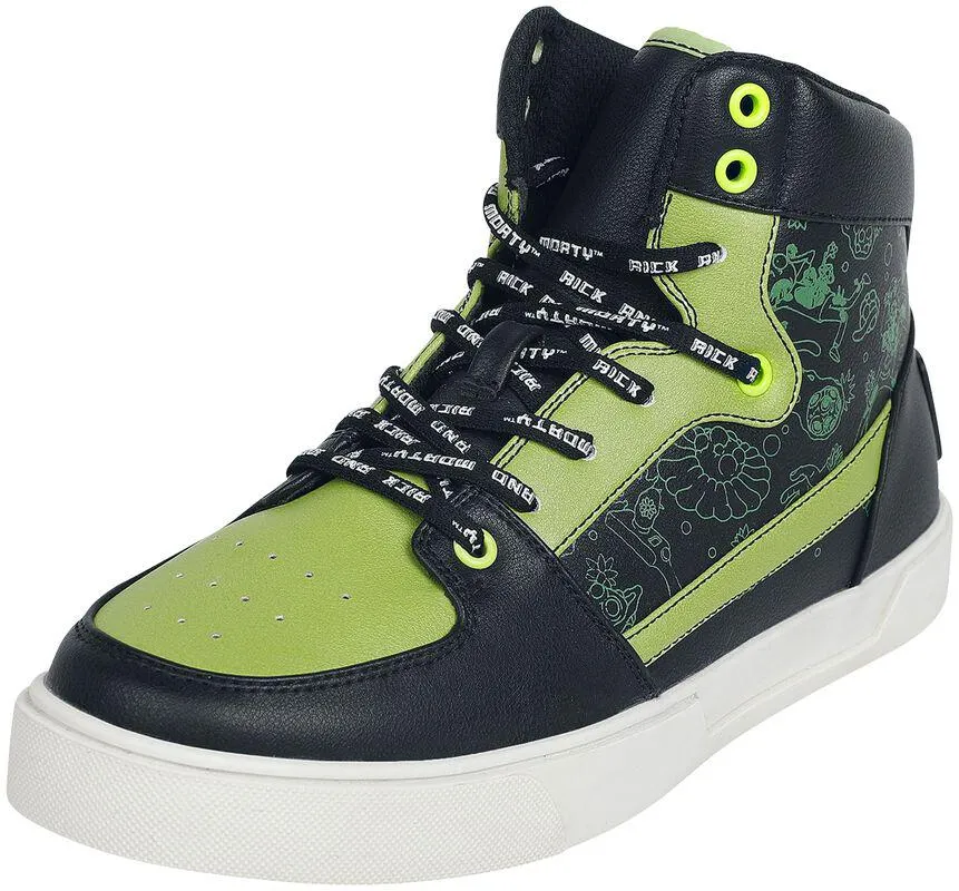 Galactic | Sneakers alte | nero/verde | Rick And Morty
