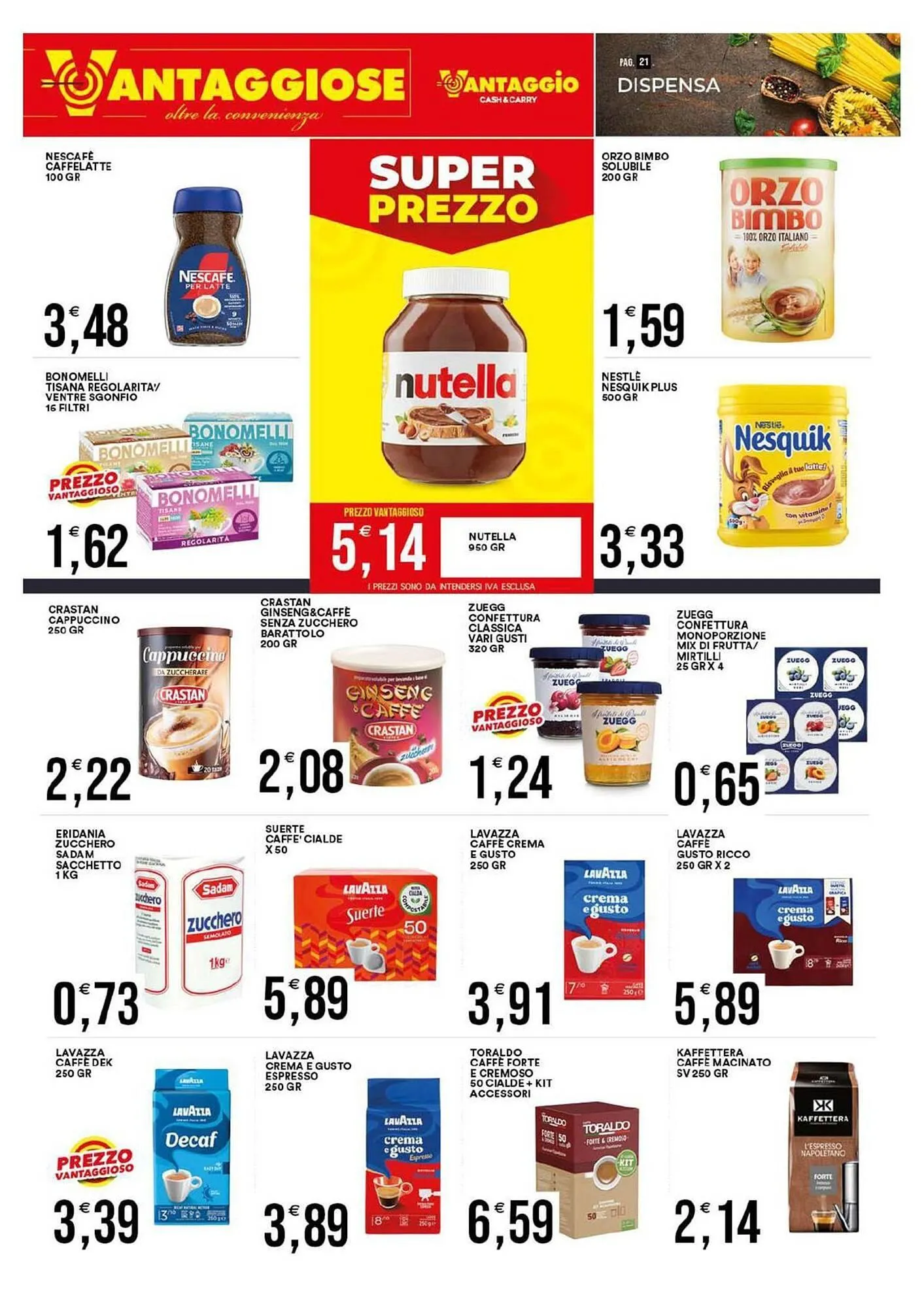Volantino Vantaggio Cash&Carry da 1 dicembre a 13 dicembre di 2025 - Pagina del volantino 22