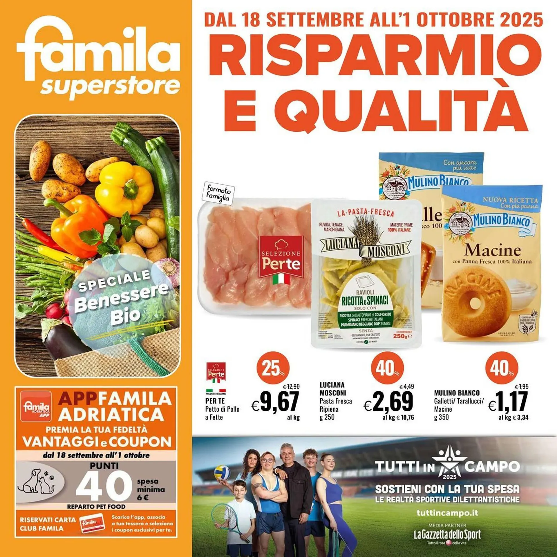Volantino Famila Superstore da 18 settembre a 1 ottobre di 2025 - Pagina del volantino 1