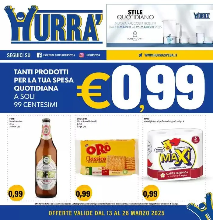 Tanti prodotti per la tua spesa a 0.99 da 13 marzo a 26 marzo di 2025 - Pagina del volantino 1