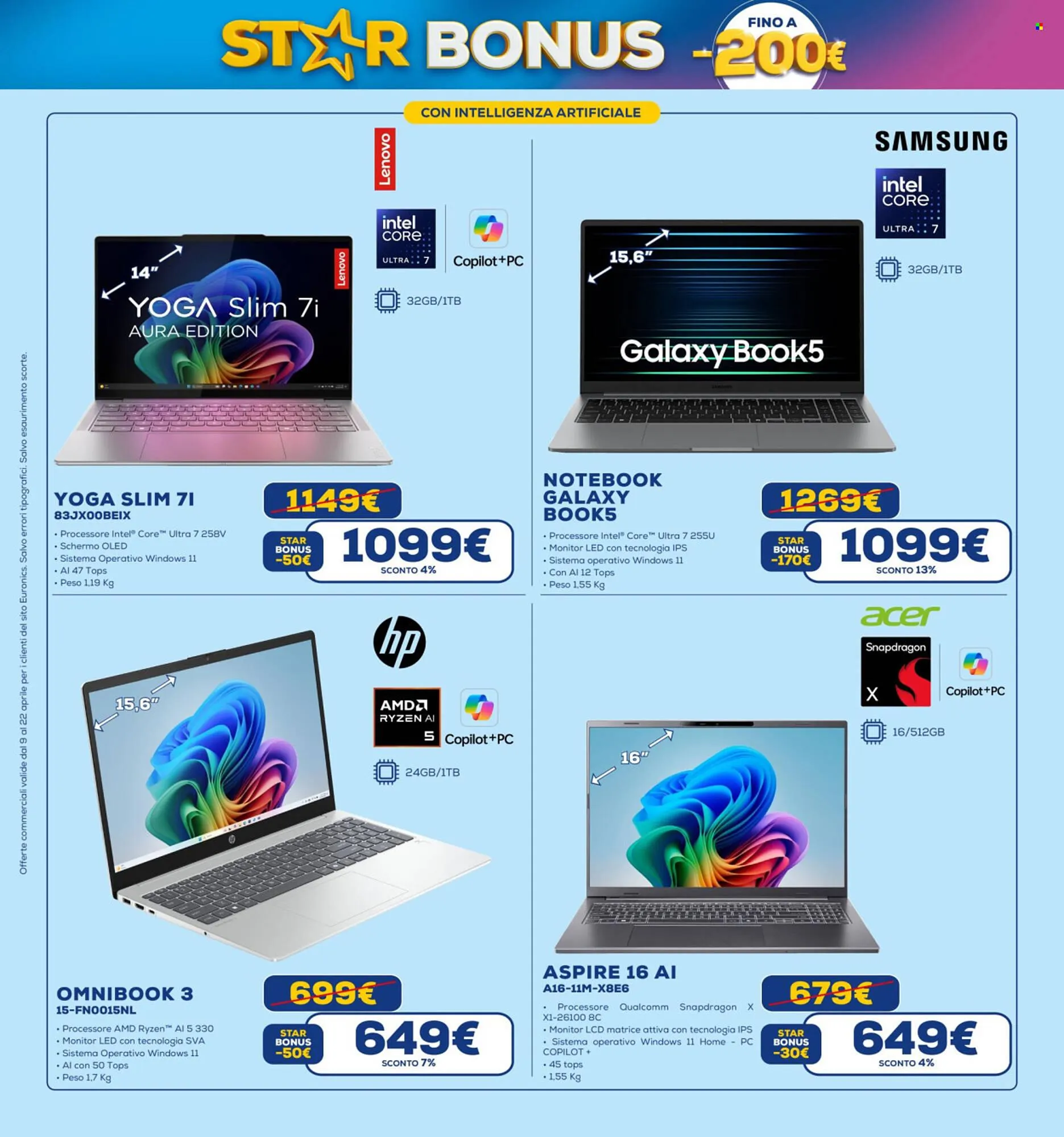 Volantino Euronics da 9 aprile a 22 aprile di 2026 - Pagina del volantino 21